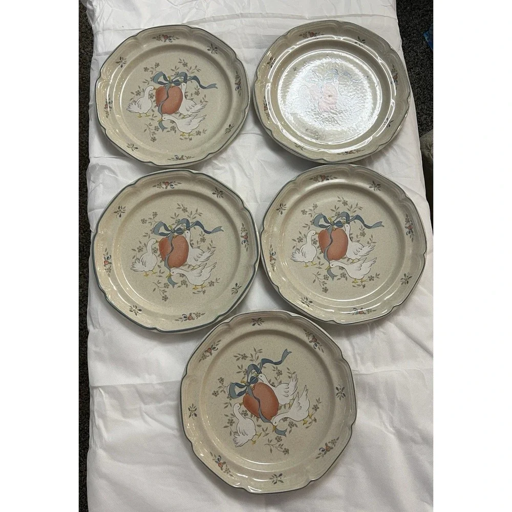 Vtg International Marmalade Stoneware 25 Pieces Goose Cottagecore Country